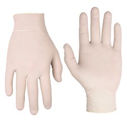 CLC Latex Cleaning Gloves L White 10 pk