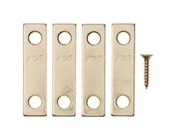 Ace 2 in. H X 0.5 in. W X 1.091 in. L Bright Brass Mending Brace