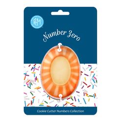 R&M International Corp 3 in. Number Zero Cookie Cutter Silver 1 pc