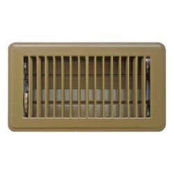 Tru Aire 4 in. H X 8 in. W 2-Way Powder Coat Brown Steel Floor Register