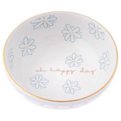 Karma 1.25 in. H X 3.25 in. L Multicolored Ceramic Ring Bowl