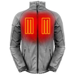 ActionHeat XXXL Men's Heated Jacket with Charger/Power Source Only Gray