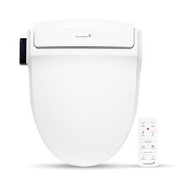 SmartBidet 0 gal White Round Electronic Bidet Toilet Seat
