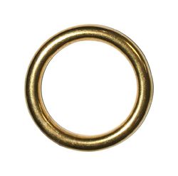Baron Jumbo Polished Silver Brass 2 in. L Ring 1 pk