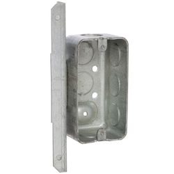 Raco 13 cu in Rectangle Metal 1 gang Junction Box Gray
