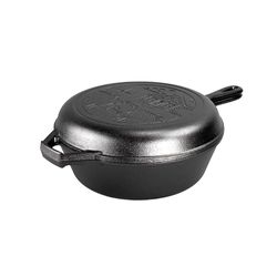 Lodge Wanderlust Cast Iron Cookware Set 3.2 qt Black