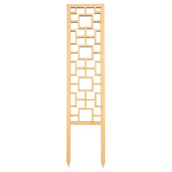 Mossify Tropical Squares 17 in. H X 4 in. W X 0.25 in. D Natural Wood Planter Trellis