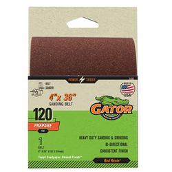 Gator 36 in. L X 4 in. W Aluminum Oxide Sanding Belt 120 Grit Fine 1 pc