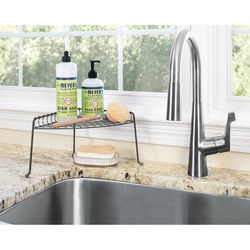 Spectrum 10.22 in. H X 10.22 in. W X 6.25 in. L Gray Corner Shelf