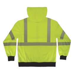 Ergodyne GloWear Reflective Hooded Safety Sweatshirt Lime L