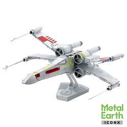 Metal Earth X-Wing Starfighter 3D Model Kit Multicolored