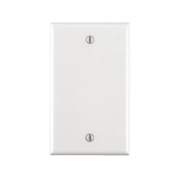 Leviton Smooth White 1 gang Nylon Blank Wall Plate 1 pk