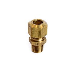 ATC 5/16 in. Compression X 1/8 in. D MPT Gold Brass Connector