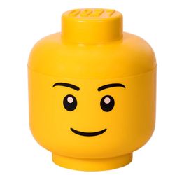 LEGO Licensed Large Boy Storage Head Yellow