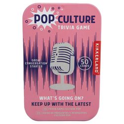 Kikkerland Pop Culture Trivia Game Pink