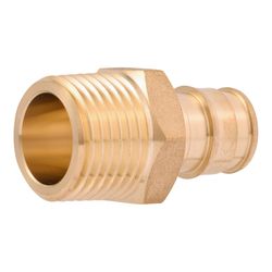 SharkBite PEX-A 1/2 in. Expansion PEX each X 1/2 in. D MNPT each Brass Expansion Pex Male Adapter