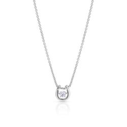 Montana Silversmiths Women's Dancing Birthstone Horseshoe Silver Necklace Water Resistant