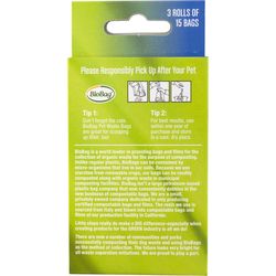 BioBag Corn-Based Resin Disposable Pet Waste Bags 45 pk