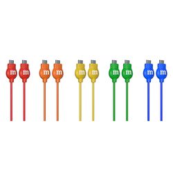 M&M's Type C to Type C Cable 8 ft. Assorted