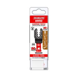 Diablo Demo Demon Amped 1-3/4 in. L X 1-1/4 in. W Carbide Oscillating Blade Nail-Embedded Wood 10 pk