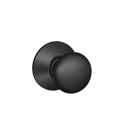Schlage F-Series Plymouth Matte Black Passage Knob