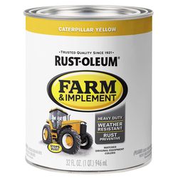 Rust-Oleum Indoor and Outdoor Gloss Caterpillar Yellow Oil-Based Oil Modified Alkyd Farm & Implement