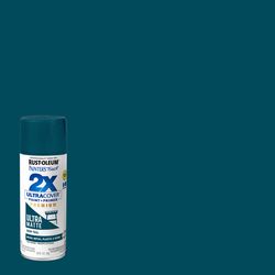 Rust-Oleum Painter's Touch 2X Ultra Cover Ultra Matte Deep Teal Paint+Primer Spray Paint 12 oz
