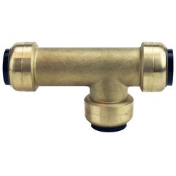 Apollo Tectite Push to Connect 3/4 in. PTC in to X 3/4 in. D PTC Brass Slip Tee