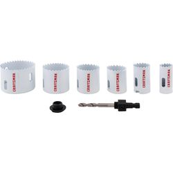 CRAFTSMAN Bi-Metal Hole Saw Kit Arbor Included