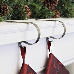 Haute Decor MantleClip Gold/Brown Stocking Holder 2 in.