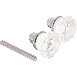 Prime-Line Security Fluted Satin Nickel Entry Knobs Grade 1 1-3/4 in.