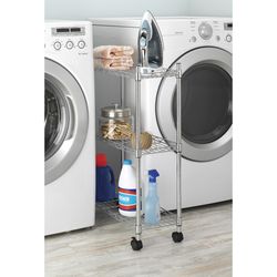 Whitmor 30.4 in. H X 10.4 in. W X 4.4 in. D Collapsible Utility Cart