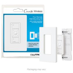 Lutron Pico Push Button Smart-Enabled Switch &amp; Receptacle White 1 pk
