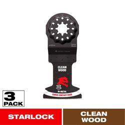 Diablo Demo Demon 1-3/4 in. W Bi-Metal Starlock Curved Oscillating Blade Clean Wood 3 pk