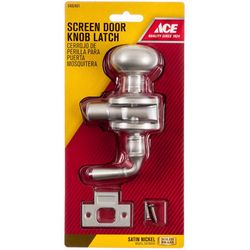 Ace Satin Nickel Brass Screen Storm Door Latch 1 pk