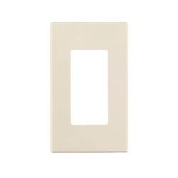 Leviton Almond 1 gang Polycarbonate Decorator Wall Plate 1 pk