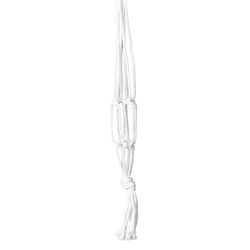 Primitive Planters White Cotton 18 in. H Plant Hanger 1 pk
