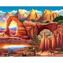 Boardwalk Utah's 5 National Parks Jigsaw Puzzle Multicolored 1000 pc