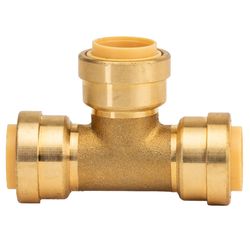 QuickFitting Push to Connect 1/2 in. PF Brass Tee