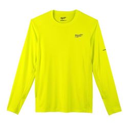 Milwaukee Workskin L Long Sleeve Unisex Crew Neck Yellow Shirt