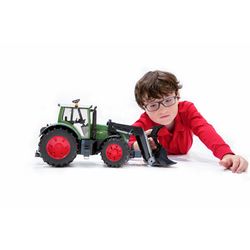 Bruder Fendt Tractor with Frontloader Toy Multicolored