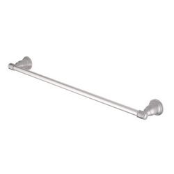 OakBrook Collection Traditional Brushed Nickel Towel Bar 24 in. L Die Cast Zinc