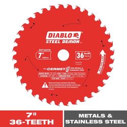 Diablo Steel Demon 7-1/4 in. D X 20 in. Cermet Metal Saw Blade 36 teeth 1 pk