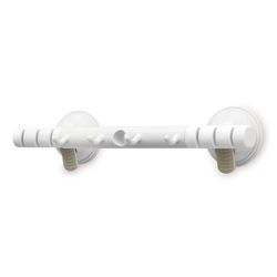 Safe-er-Grip Bright White Plastic Caddy/Razor/Toothbrush Holder