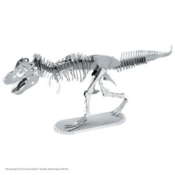 Fascinations Metal Earth Tyrannosaurus Rex 3D Model Kit Silver