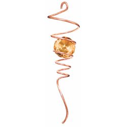 Spinfinity Designs Multi-color Stainless Steel 11 in. Copper Amber Tail Outdoor Spinner