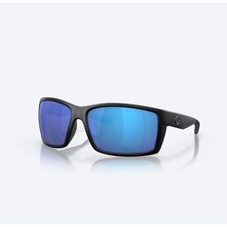 Costa Reefton Sunglasses Black Frame Blue Lens Polarized Blue Light Blocking