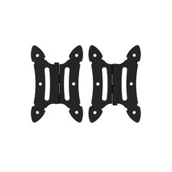 Barrette Outdoor Living 5.312 in. L Black Steel Butterfly Hinge 2 pk