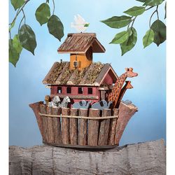 Songbird Valley Two-By-Two 12.5 in. H X 12.5 in. W X 6.5 in. L Wood Bird House