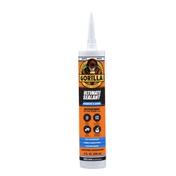 Gorilla Ultimate Paintable White Silicone Window and Door Sealant 9 oz
